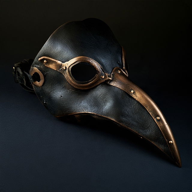 Plague doctor mask style, Midjourney V8.2, render 2 of 4