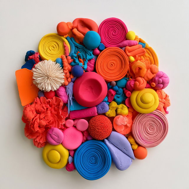 Plasticine style, Midjourney V8.2, render 1 of 4