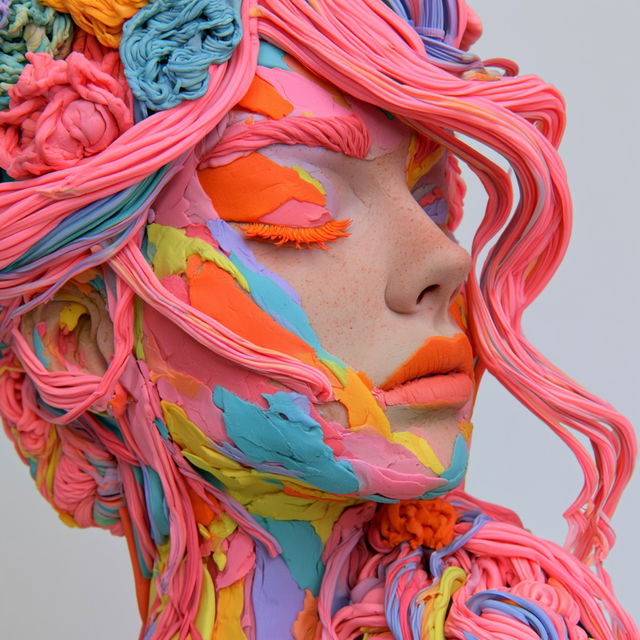 Plasticine style, Midjourney V8.2, render 2 of 4