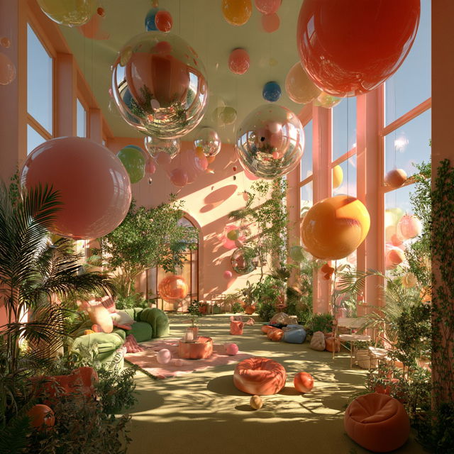 Playful atmosphere style, Midjourney V8.2, render 2 of 4
