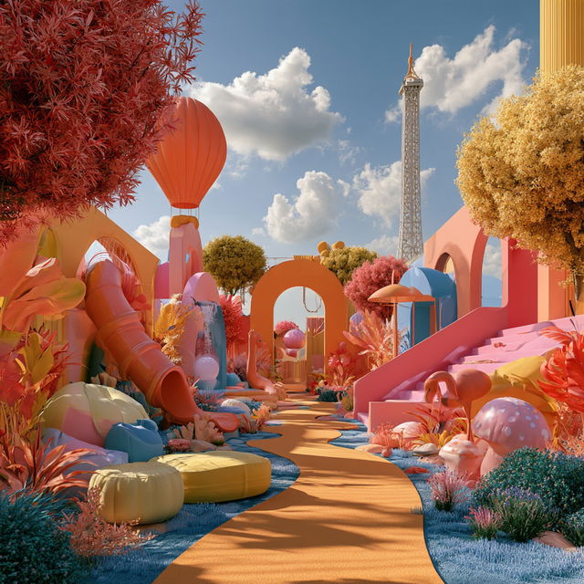 Playful atmosphere style, Midjourney V8.2, render 4 of 4