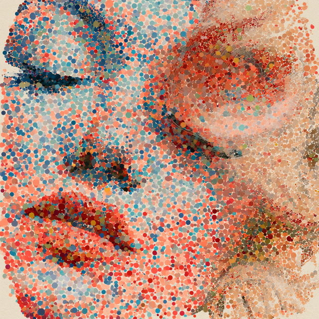 Pointillism style, Midjourney V8.2, render 4 of 4