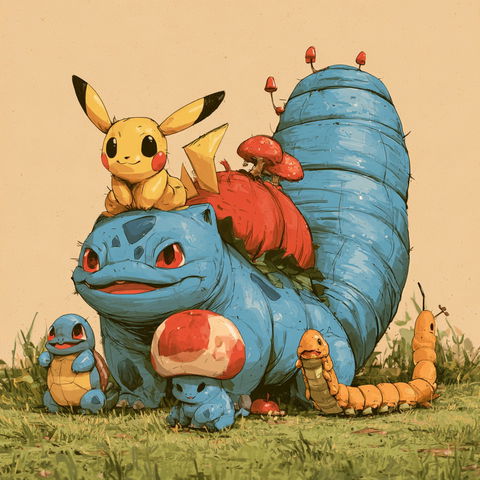 Pokemon style (Titles), Midjourney V8.2