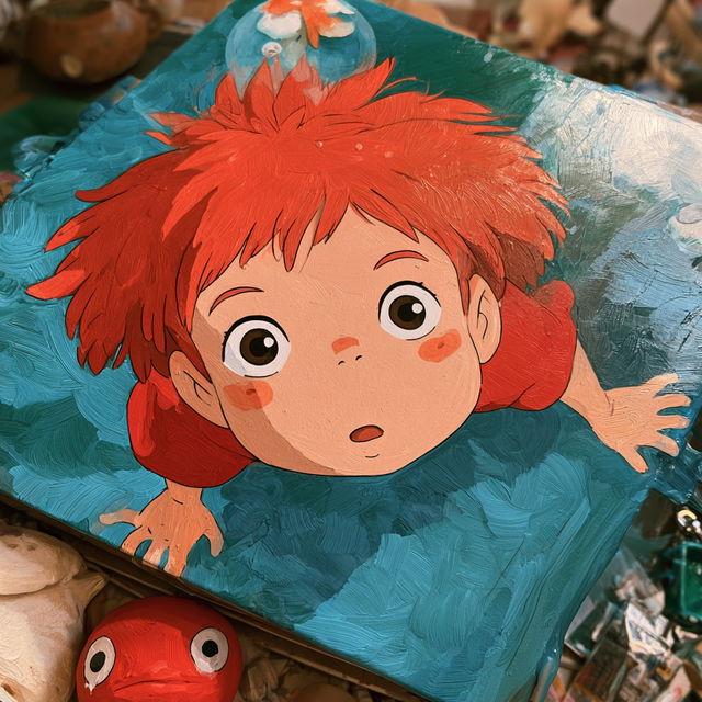 Ponyo style, Midjourney V8.2, render 4 of 4
