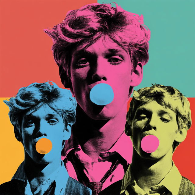 Pop art style, Midjourney V8.2, render 1 of 4