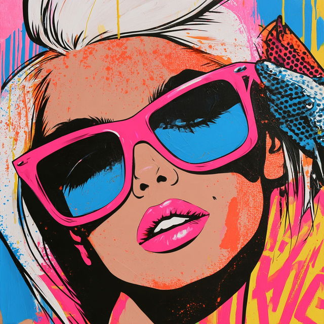 Pop art style, Midjourney V8.2, render 3 of 4