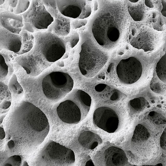 Porous texture style, Midjourney V8.2, render 1 of 4