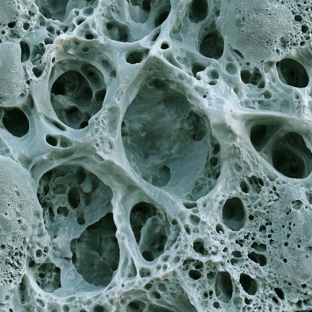 Porous texture style, Midjourney V8.2, render 3 of 4