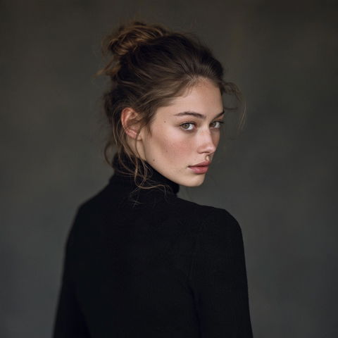 Portrait shot over the shoulder style (Techniques), Midjourney V8.2