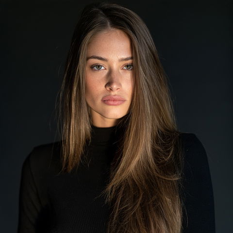 Portrait shot with hard lighting style (Techniques), Midjourney V8.2