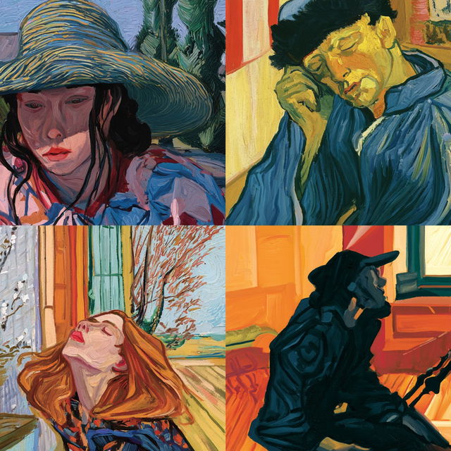 Post-impressionism style, Midjourney V8.2, render 1 of 4