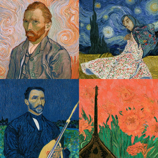 Post-impressionism style, Midjourney V8.2, render 3 of 4