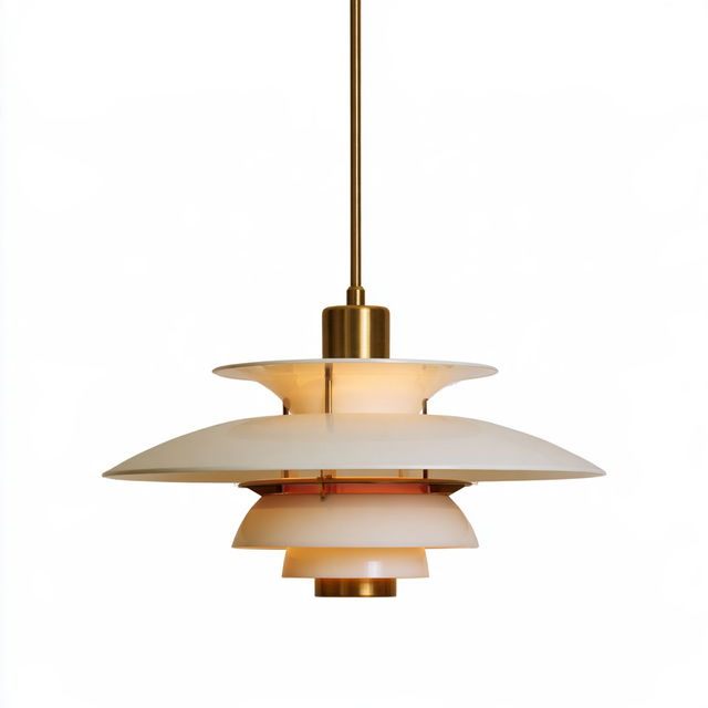 Poul Henningsen style, Midjourney V8.2, render 4 of 4