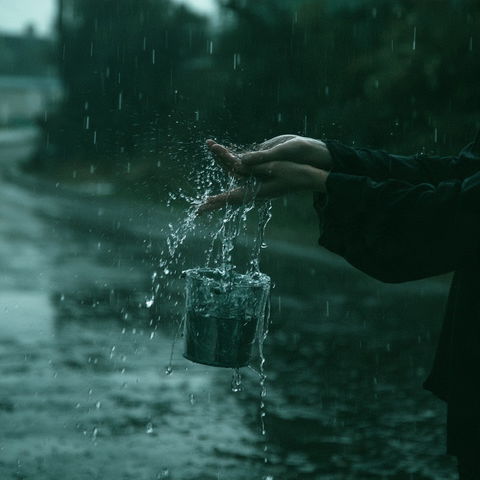 Pouring rain style (Modifiers), Midjourney V8.2