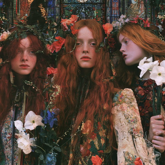 Pre-Raphaelitism style, Midjourney V8.2, render 2 of 4