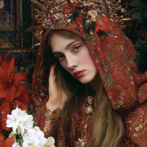 Pre-Raphaelitism style (Genres), Midjourney V8.2