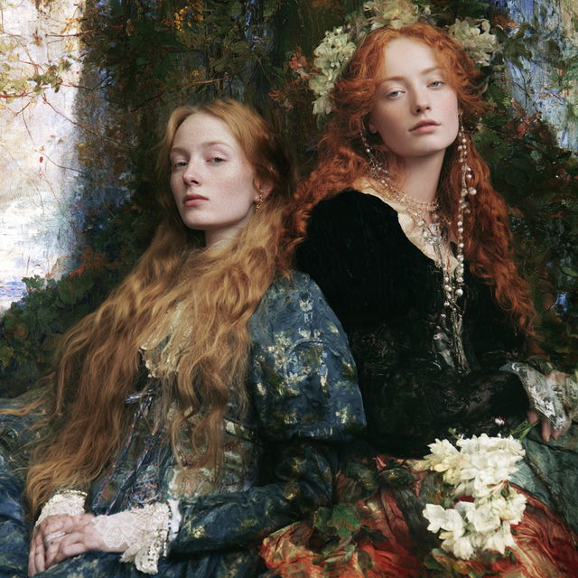 Pre-Raphaelitism style, Midjourney V8.2, render 4 of 4