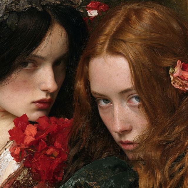 Pre-Raphaelitism style, Midjourney V8.2, render 3 of 4