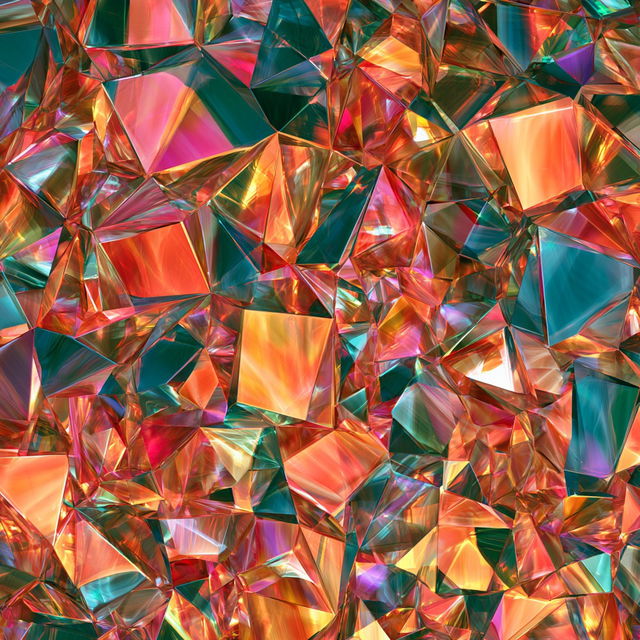 Prismatic texture style, Midjourney V8.2, render 4 of 4