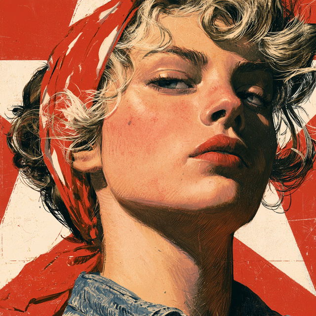 Propaganda art style, Midjourney V8.2, render 2 of 4