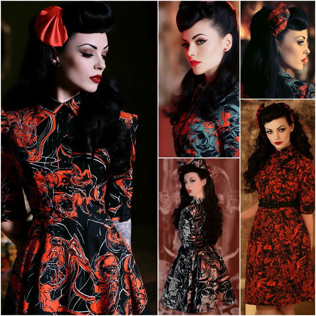 Psychobilly fashion style, Midjourney V8.2, render 4 of 4