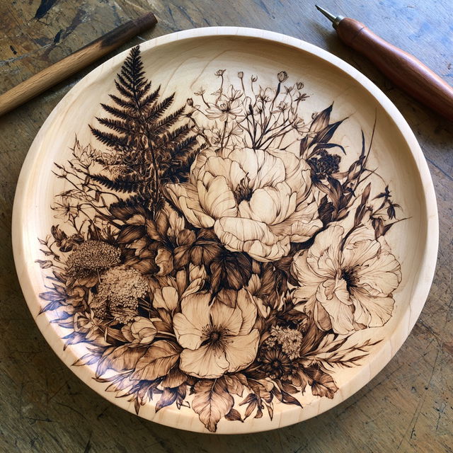 Pyrography style, Midjourney V8.2, render 2 of 4