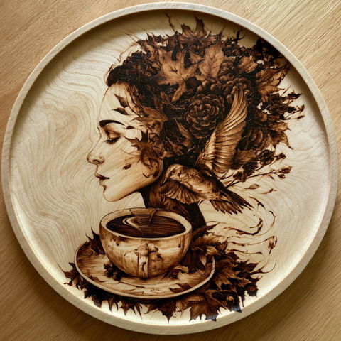 Pyrography style (Techniques), Midjourney V8.2