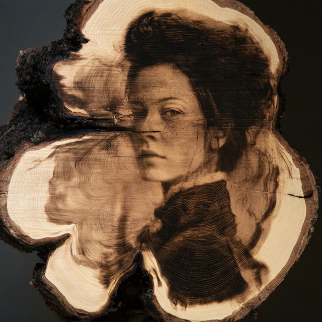 Pyrogravure style, Midjourney V8.2, render 3 of 4