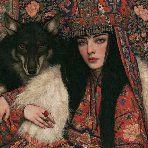 Qajar art style (Genres), Midjourney V8.2