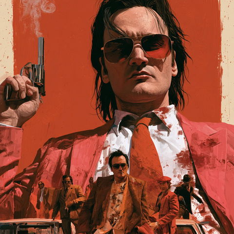 Quentin Tarantino style (Filmmakers), Midjourney V8.2