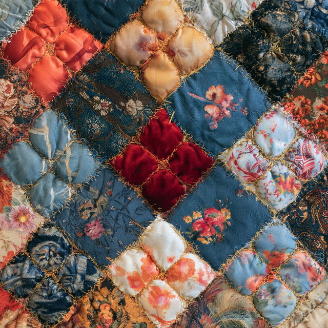 Quilted style, Midjourney V8.2, render 2 of 4