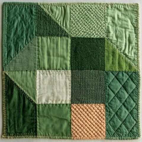 Quilted style (Techniques), Midjourney V8.2