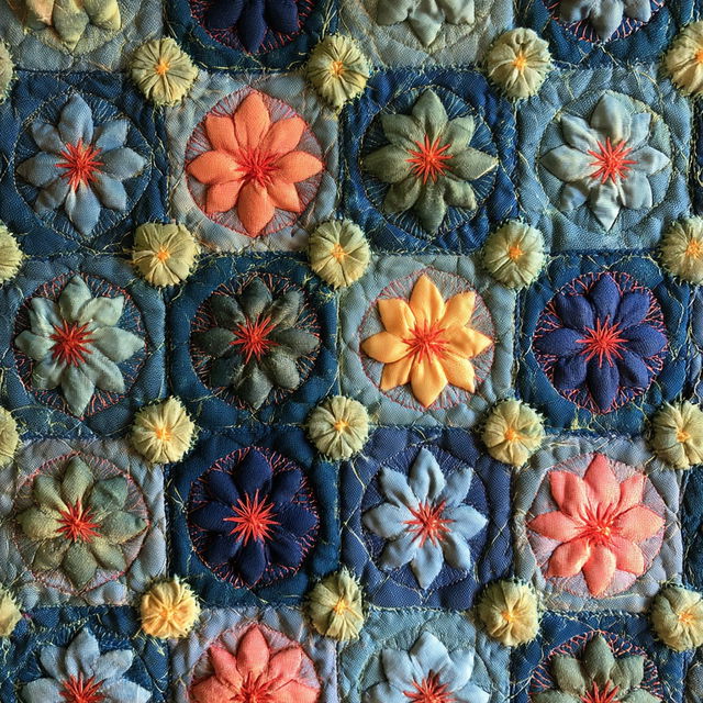 Quilted style, Midjourney V8.2, render 3 of 4