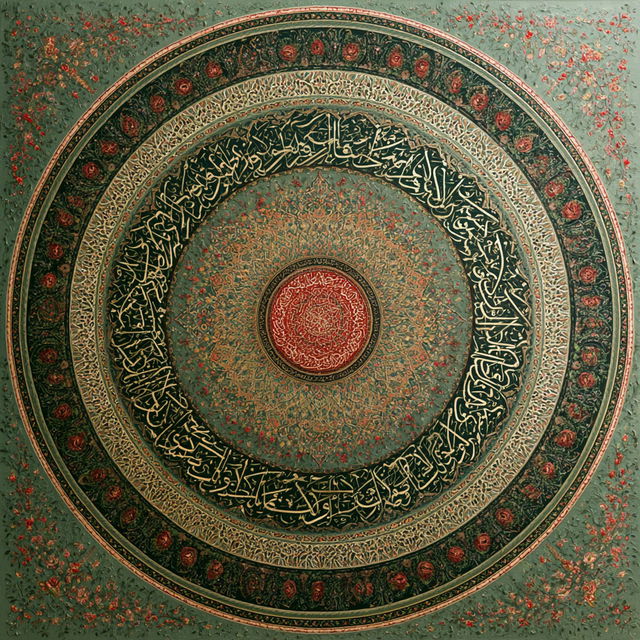 Quranic art style, Midjourney V8.2, render 2 of 4