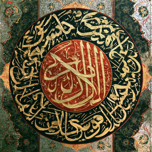 Quranic art style, Midjourney V8.2, render 4 of 4