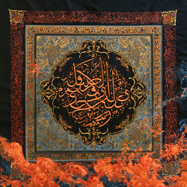Quranic art style, Midjourney V8.2, render 3 of 4