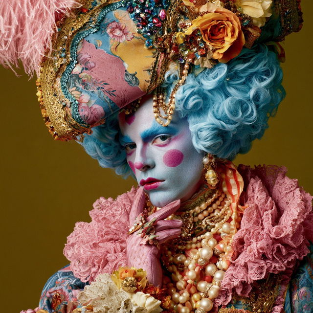 Rachel Maclean style, Midjourney V8.2, render 1 of 4