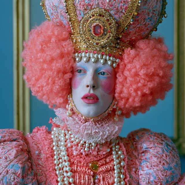 Rachel Maclean style, Midjourney V8.2, render 3 of 4