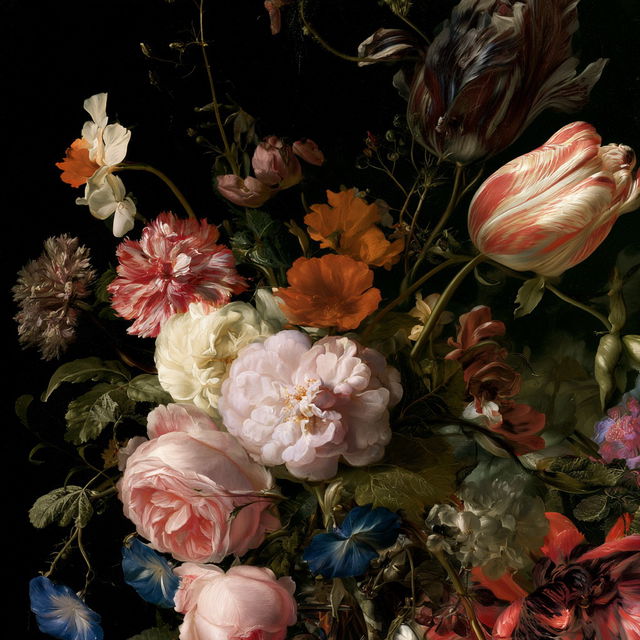 Rachel Ruysch style, Midjourney V8.2, render 3 of 4
