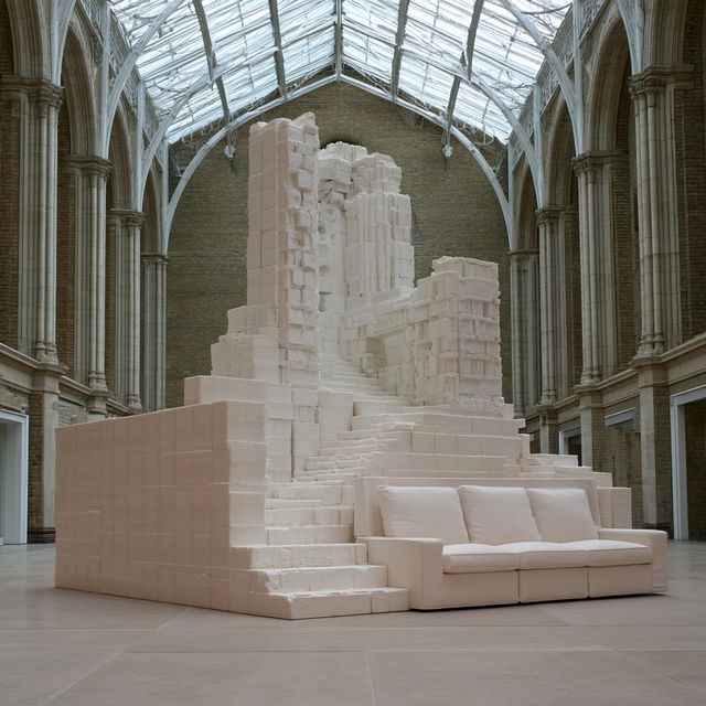 Rachel Whiteread style, Midjourney V8.2, render 2 of 4