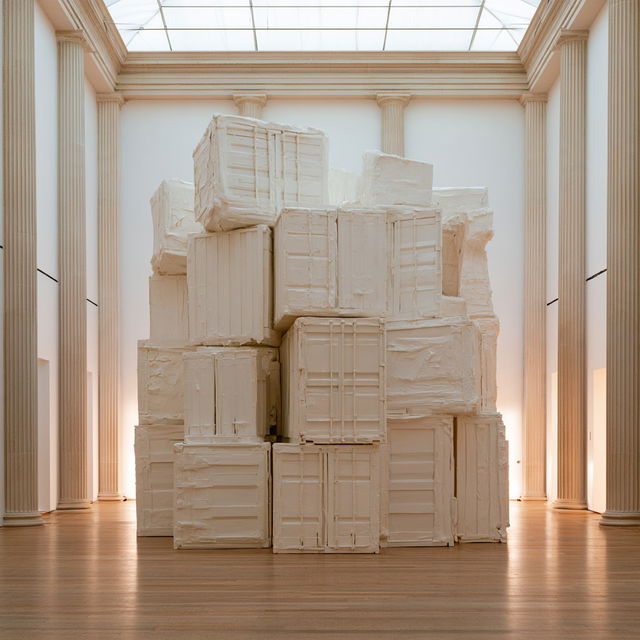 Rachel Whiteread style, Midjourney V8.2, render 4 of 4