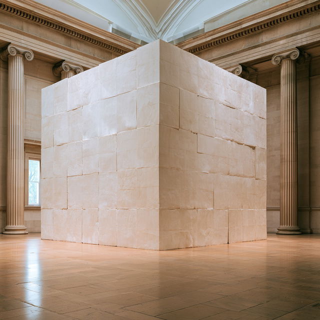 Rachel Whiteread style, Midjourney V8.2, render 3 of 4