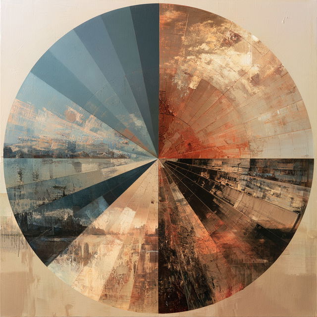 Radial composition style, Midjourney V8.2, render 1 of 4