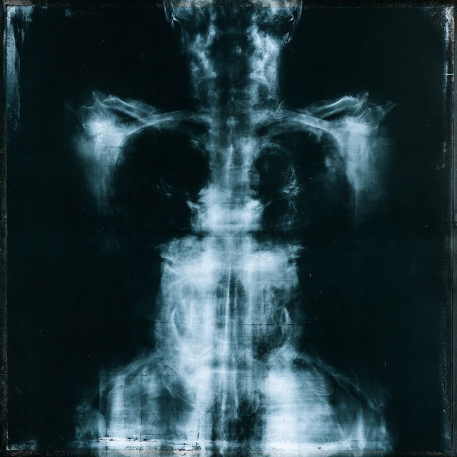 Radiographic image style, Midjourney V8.2, render 3 of 4