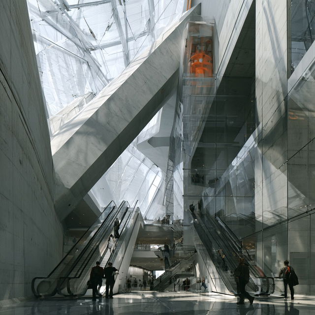 Rafael Vinoly style, Midjourney V8.2, render 3 of 4
