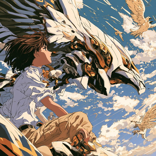 RahXephon style, Midjourney V8.2, render 2 of 4