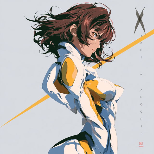 RahXephon style, Midjourney V8.2, render 1 of 4