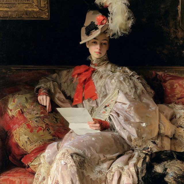 Raimundo de Madrazo y Garreta style, Midjourney V8.2, render 4 of 4