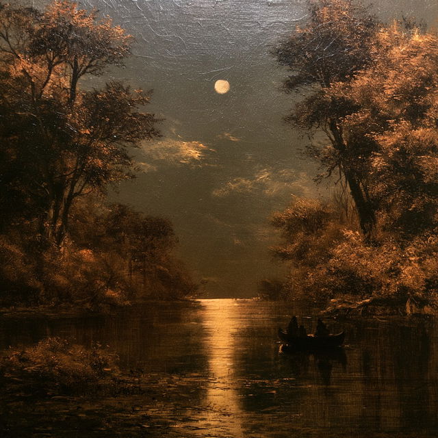 Ralph Blakelock style, Midjourney V8.2, render 1 of 4