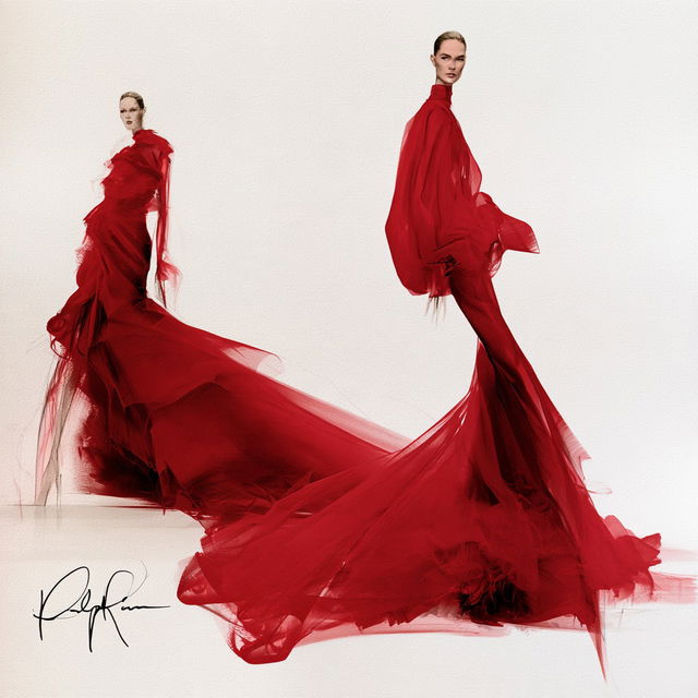 Ralph Rucci style, Midjourney V8.2, render 2 of 4